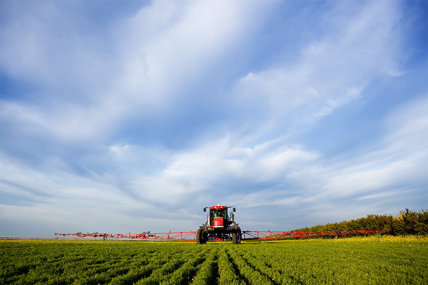 Sprayer in field